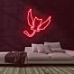 Katze mit Flügeln LED-Neonschild Wohnzimmer Kinderzimmer