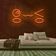 Kawaii Gesicht Emoji LED-Neonschild Wohnzimmer Gamingzimmer