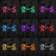Kawaii Gesicht Emoji LED-Neonschild Wohnzimmer Gamingzimmer
