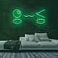 Kawaii Gesicht Emoji LED-Neonschild Wohnzimmer Gamingzimmer