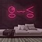 Kawaii Gesicht Emoji LED-Neonschild Wohnzimmer Gamingzimmer