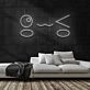 Kawaii Gesicht Emoji LED-Neonschild Wohnzimmer Gamingzimmer