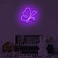 Schmetterling LED-Neonschild für Kinderzimmer