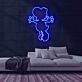 Dinosaurierfigur mit großen Schuhen LED-Neonschild Gamingzimmer