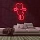 Dinosaurierfigur mit großen Schuhen LED-Neonschild Gamingzimmer