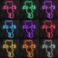 Dinosaurierfigur mit großen Schuhen LED-Neonschild Gamingzimmer