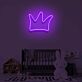 Krone LED-Neonschild für Kinderzimmer und Wohnzimmer