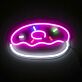 Donut mit Zuckerguss LED-Neonschild für Café Bäckerei