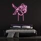 Umarmendes Paar Linienzeichnung LED-Neonschild für Schlafzimmer Wohnzimmer