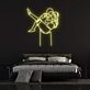 Umarmendes Paar Linienzeichnung LED-Neonschild für Schlafzimmer Wohnzimmer