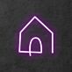 Haus Symbol LED-Neonschild Wohnzimmer Flur