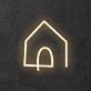 Haus Symbol LED-Neonschild Wohnzimmer Flur