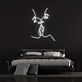 Abstrakte Linienzeichnung einer sitzenden Frau LED-Neonschild Schlafzimmer Wohnzimmer