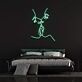 Abstrakte Linienzeichnung einer sitzenden Frau LED-Neonschild Schlafzimmer Wohnzimmer