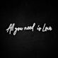 All you need is Love LED-Neonschild für Hochzeit
