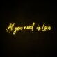 All you need is Love LED-Neonschild für Hochzeit