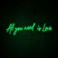 All you need is Love LED-Neonschild für Hochzeit