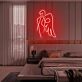 Engel Silhouette LED-Neonschild Schlafzimmer Wohnzimmer