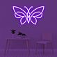 Schmetterling LED-Neonschild Wohnzimmer Schlafzimmer