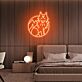 Wolfkopf im Kreis LED-Neonschild Wohnzimmer Bar