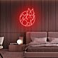 Wolfkopf im Kreis LED-Neonschild Wohnzimmer Bar