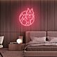 Wolfkopf im Kreis LED-Neonschild Wohnzimmer Bar