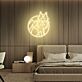 Wolfkopf im Kreis LED-Neonschild Wohnzimmer Bar