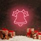 Weihnachtsglocke mit Stechpalmenblättern LED-Neonschild für Wohnzimmer Weihnachtsdeko