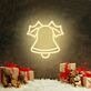 Weihnachtsglocke mit Stechpalmenblättern LED-Neonschild für Wohnzimmer Weihnachtsdeko