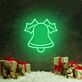 Weihnachtsglocke mit Stechpalmenblättern LED-Neonschild für Wohnzimmer Weihnachtsdeko