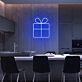 Geschenkbox mit Schleife LED-Neonschild Wohnzimmer Café
