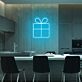 Geschenkbox mit Schleife LED-Neonschild Wohnzimmer Café