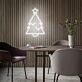 Weihnachtsbaum mit Stern LED-Neonschild Wohnzimmer Weihnachtsdeko
