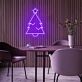 Weihnachtsbaum mit Stern LED-Neonschild Wohnzimmer Weihnachtsdeko