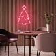 Weihnachtsbaum mit Stern LED-Neonschild Wohnzimmer Weihnachtsdeko