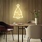 Weihnachtsbaum mit Stern LED-Neonschild Wohnzimmer Weihnachtsdeko