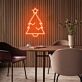 Weihnachtsbaum mit Stern LED-Neonschild Wohnzimmer Weihnachtsdeko