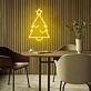 Weihnachtsbaum mit Stern LED-Neonschild Wohnzimmer Weihnachtsdeko