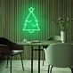 Weihnachtsbaum mit Stern LED-Neonschild Wohnzimmer Weihnachtsdeko