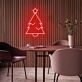 Weihnachtsbaum mit Stern LED-Neonschild Wohnzimmer Weihnachtsdeko