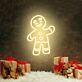 Lebkuchenmann LED-Neonschild für Weihnachten Wohnzimmer