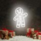Lebkuchenmann LED-Neonschild für Weihnachten Wohnzimmer