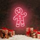 Lebkuchenmann LED-Neonschild für Weihnachten Wohnzimmer