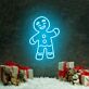 Lebkuchenmann LED-Neonschild für Weihnachten Wohnzimmer