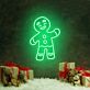 Lebkuchenmann LED-Neonschild für Weihnachten Wohnzimmer