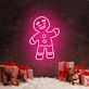 Lebkuchenmann LED-Neonschild für Weihnachten Wohnzimmer
