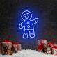 Lebkuchenmann LED-Neonschild für Weihnachten Wohnzimmer