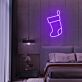 Weihnachtsstrumpf LED-Neonschild für Schlafzimmer und Weihnachten