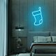 Weihnachtsstrumpf LED-Neonschild für Schlafzimmer und Weihnachten