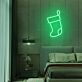 Weihnachtsstrumpf LED-Neonschild für Schlafzimmer und Weihnachten
